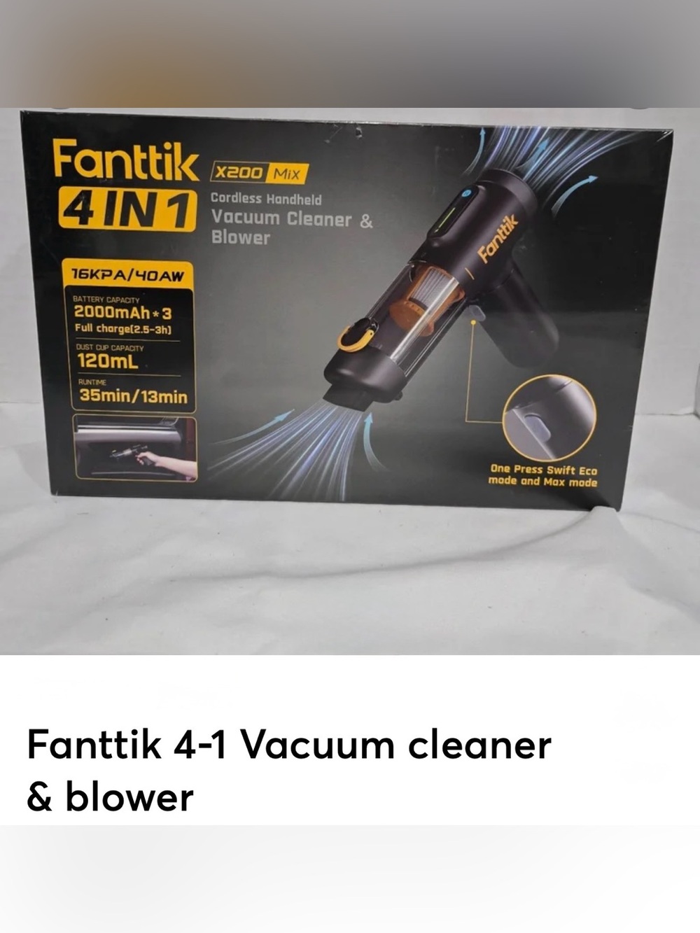Fanttik X200 Mix Cordless Handheld Vacuum Cleaner & Blower - Sealed
